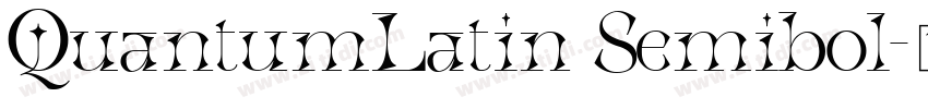 QuantumLatin Semibol字体转换 QuantumLatin Semibol字体转换